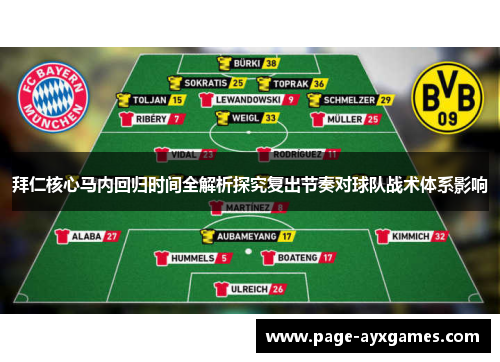 拜仁核心马内回归时间全解析探究复出节奏对球队战术体系影响