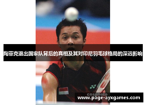 陶菲克退出国家队背后的真相及其对印尼羽毛球格局的深远影响 陶菲克退出国家队背后的真相及其对印尼羽毛球格局的深远影响